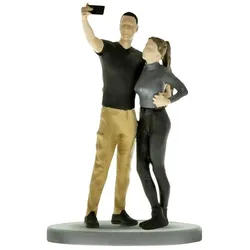 Viessmann Modelltechnik H0 Paar schiesst Selfie und Blitzlicht Stehend