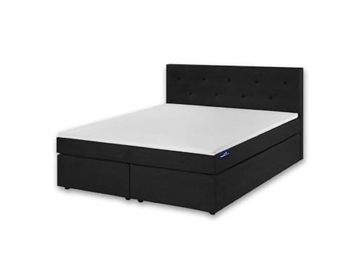 Traumnacht Boxspringbett mit Tonnentaschenfederkern H3 140x200 cm anthrazit ergonomische 7-Zonen Komfortschaumtopper leichter Aufbau Anthrazit