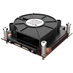Akasa 1U Intel LGA 1700 CPU-Kühler - Kupfer (28.30 mm), CPU Kühler, Blau, Schwarz