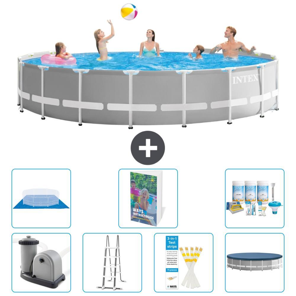 Prism Frame Pool Rund - 549x122 cm - 6-teilig S599