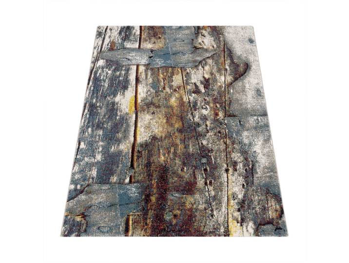 Teppich PACO HOME Natura 850 , bunt (mehrfarbig), B:120cm H:16mm L:170cm, Polypropylen (PP), Teppiche, Teppich, Kurzflor mit kunstvollem Holzplatten Design