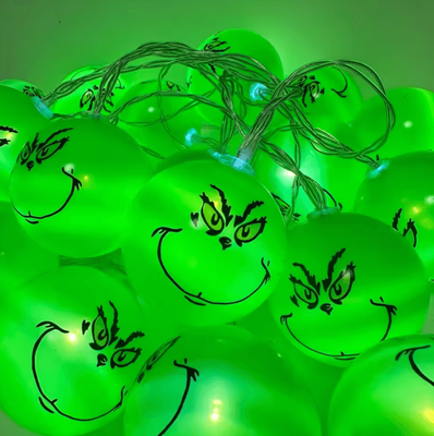 Inspire Curations Green Eyeball String Lights Halloween String Lights For Party, Home & Holiday Decorations green Balls Lights 1.5m 10ball Battery