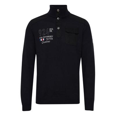 Troyer FQ1924 "Troyer FQErlong", Herren, Gr. L, schwarz (schwarz beauty), Obermaterial: 50% Baumwolle CO. 50% Polyacryl PAN., Pullover Troyer