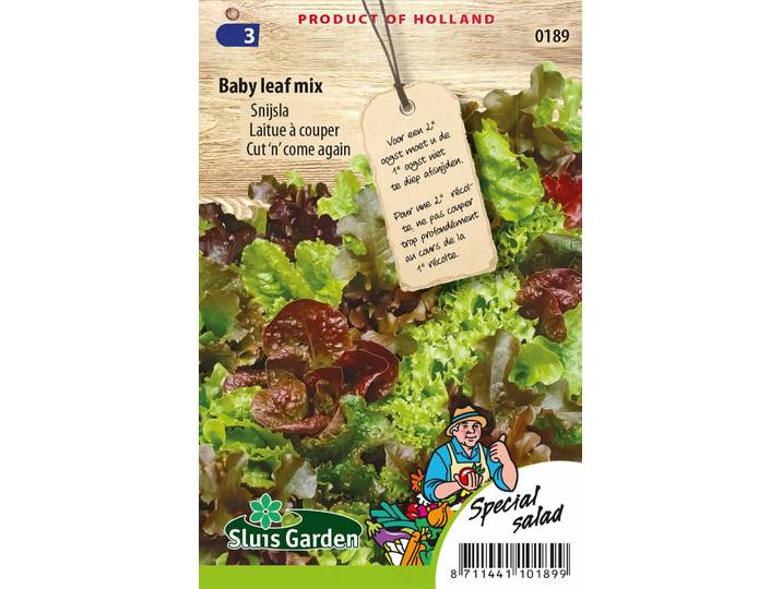 Sla Babyleaf mix zaden