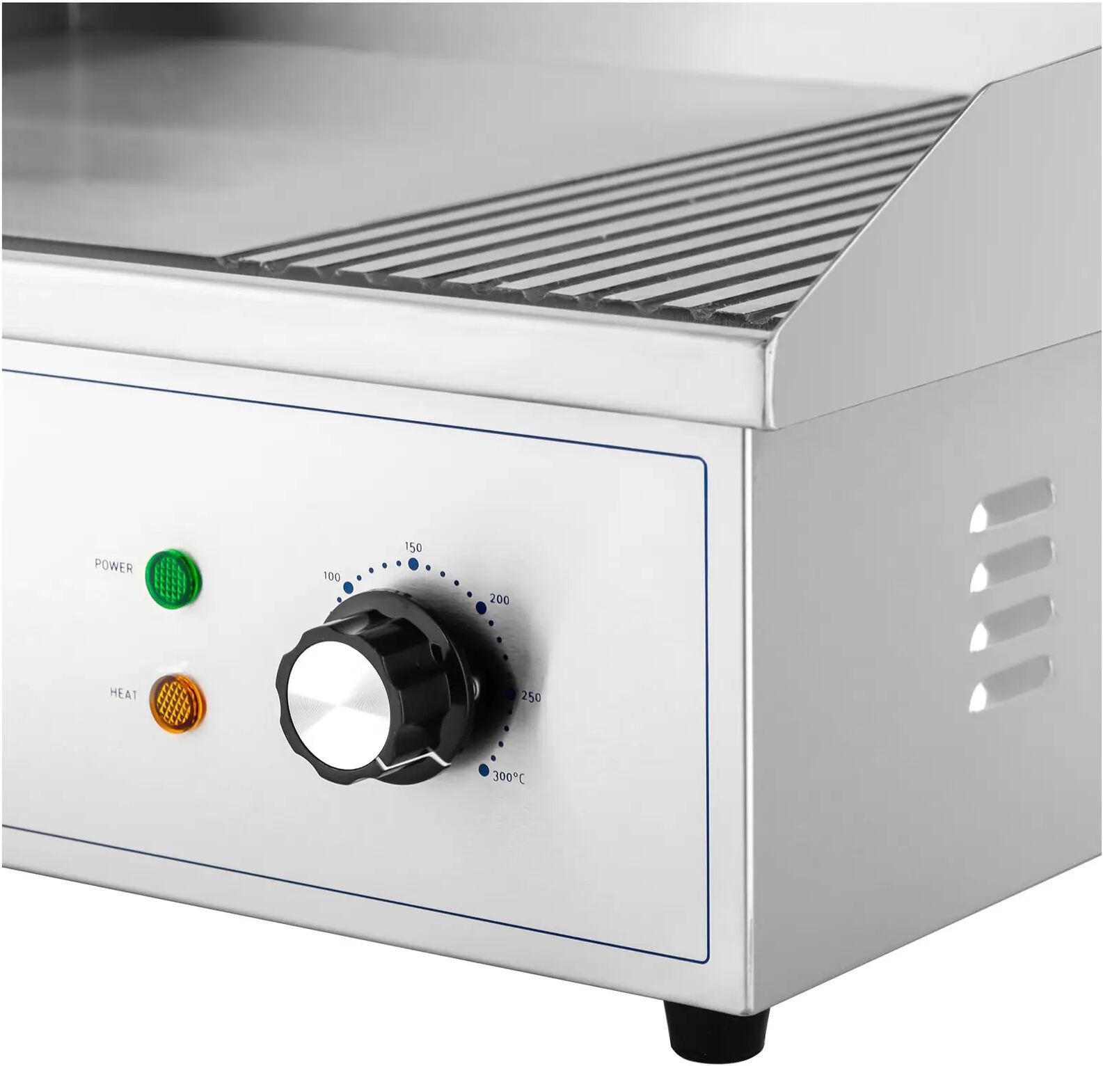 Royal Catering Elektro Grillplatte - 548 x 350 mm - Ribber + Flat - 3.000 W RCPG42-M