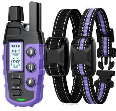 Uplifted Goods Electric Dog Training Collar purple 2 Collars