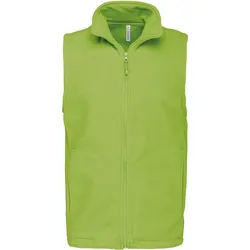 Kariban Herren Microfleece Gilet 'Luca' Bodywarmer K913 lime 4XL