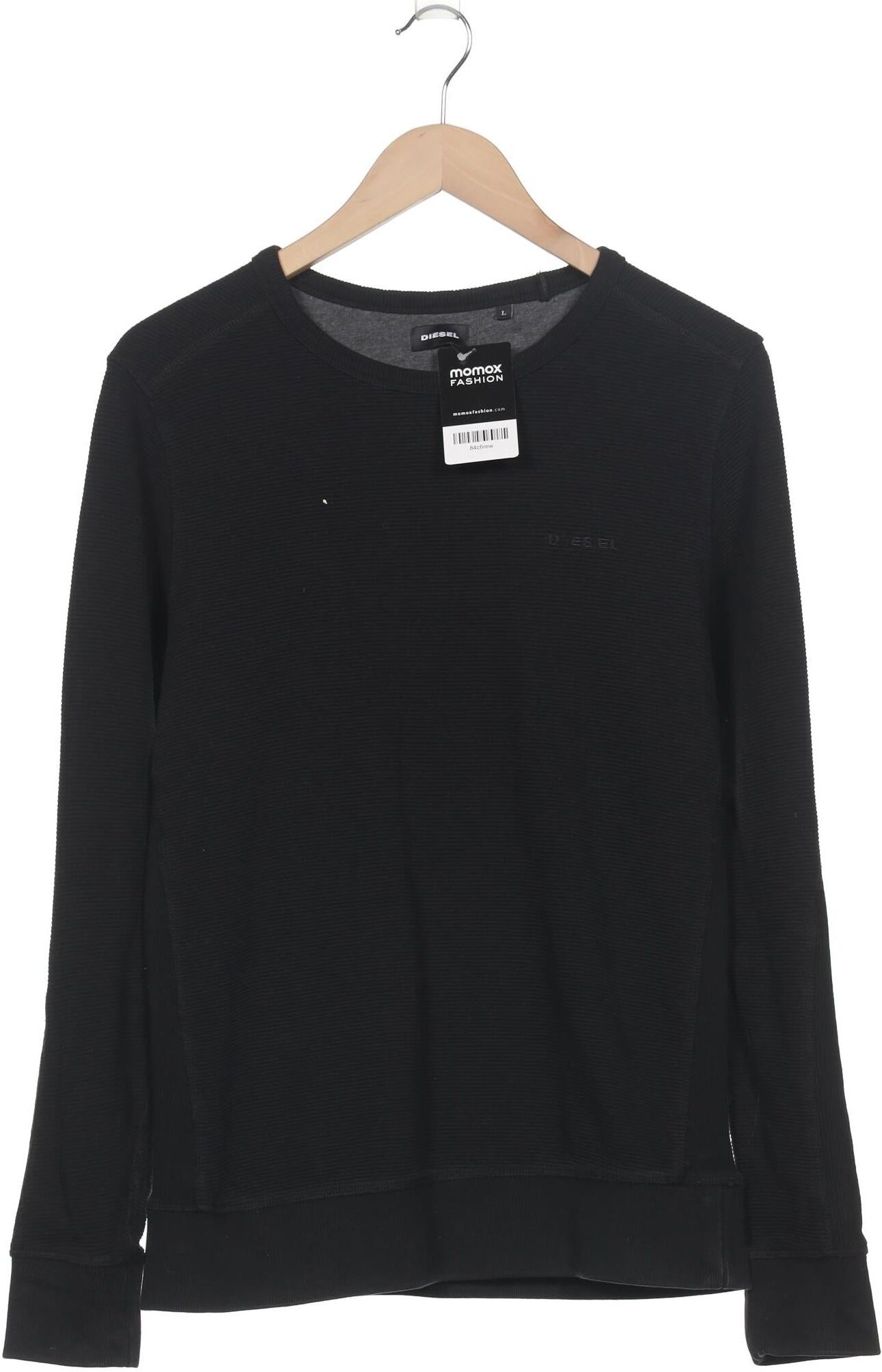 Diesel Herren Sweater, Schwarz, Gr. L, Baumwolle - Second Hand