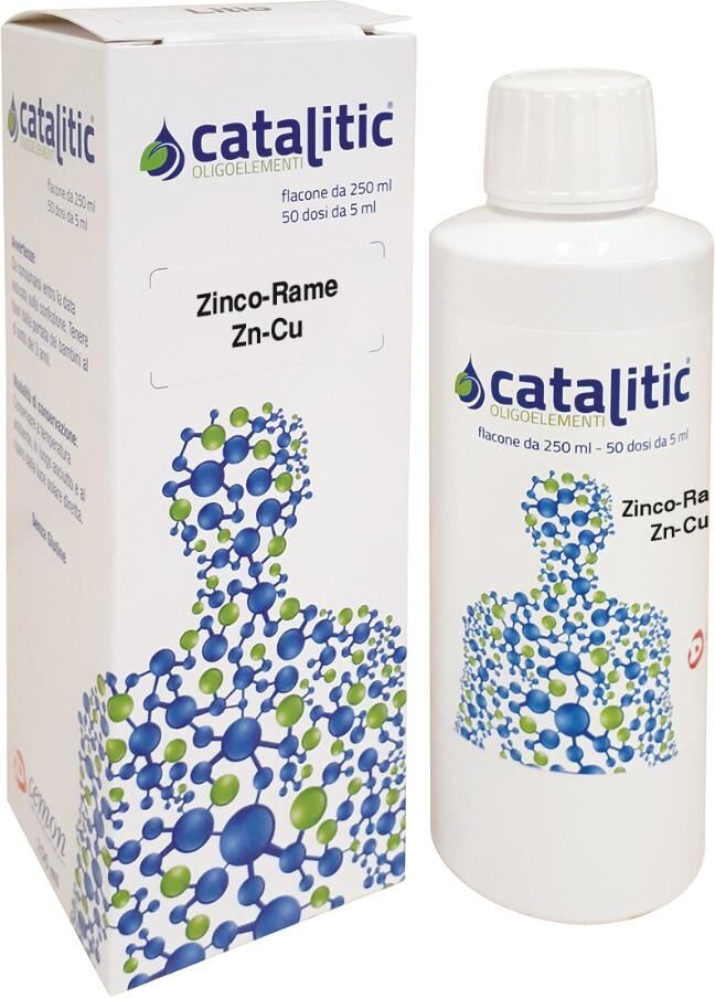 CEMON Srl Catalitic - Zinco Rame zn-cu Oligoelementi 250ml, Integratore Essenziale per il Benessere