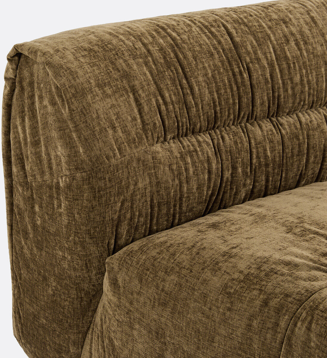 LA REDOUTE INTERIEURS Élément chauffeuse pour canapé modulable, en chenille flammée, SWEETY