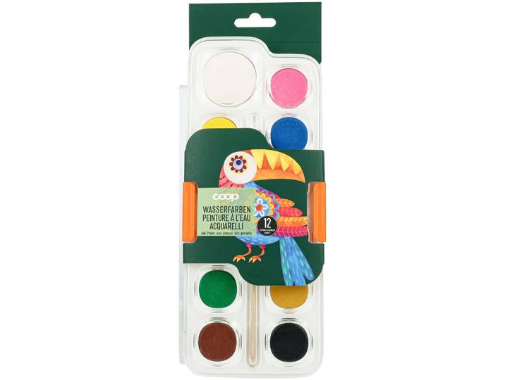 Coop Wasserfarben 12 Farben