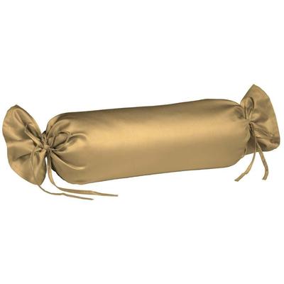 Nackenrollenbezug FLEURESSE "Colours", beige (sand), B:15cm L:40cm, Mako-Satin, Obermaterial: 100% Baumwolle, Kissenbezüge, Mako Satin, glänzend, glatt, Premium Qualität