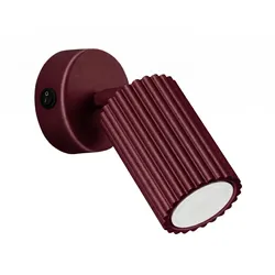 Sollux SL.1920 Wandleuchte KARBON burgund mit einem Schalter