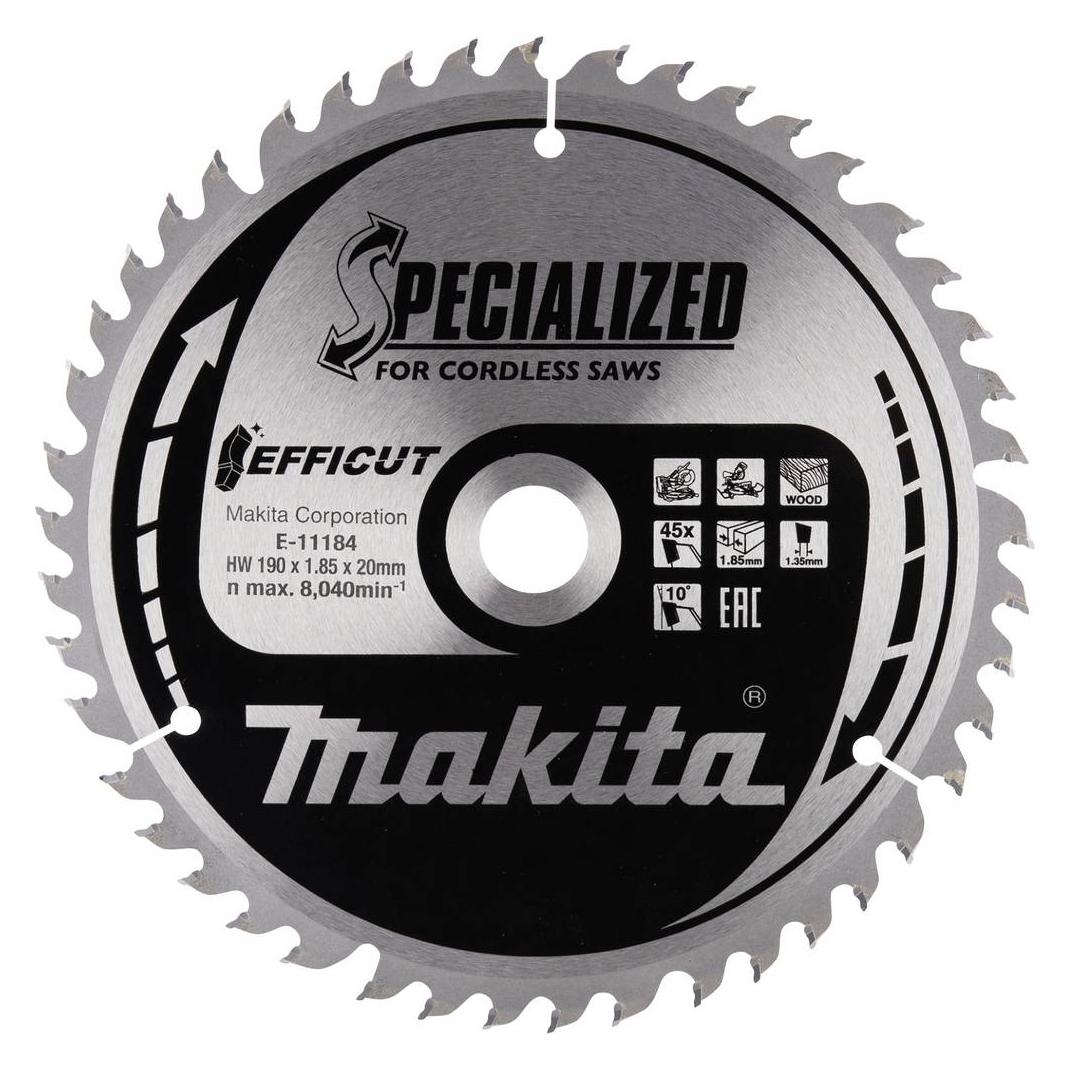 Makita Sägeblatt 190x1,85x20, 45Z EFFICUT (E-11184)