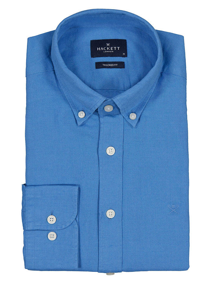 Hackett London Hemd - Tailored fit - in Blau - L