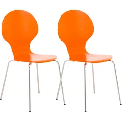 CLP 2er Set Besucherstuhl Diego   Farbe: orange