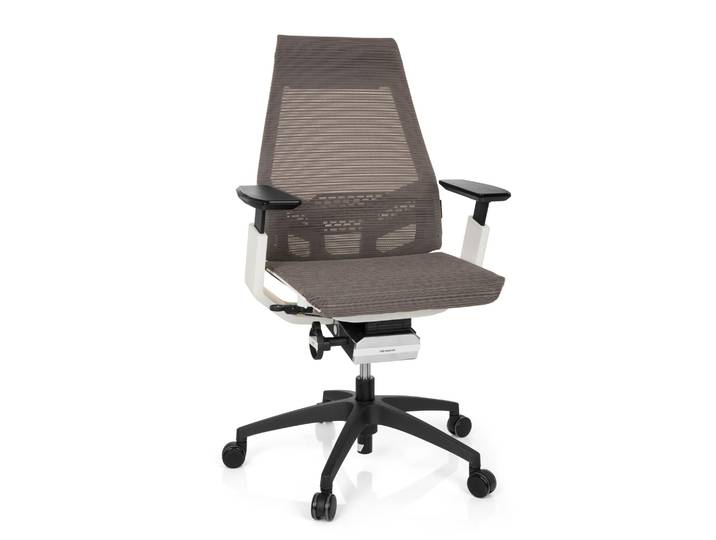 Chaise De Bureau / Chaise Bureau Genidia Smart White Tissu Maille Gris Hjh Office