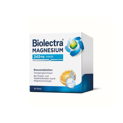 Biolectra Magnesium 243 mg forte Orange Brausetab. 40 St Brausetabletten