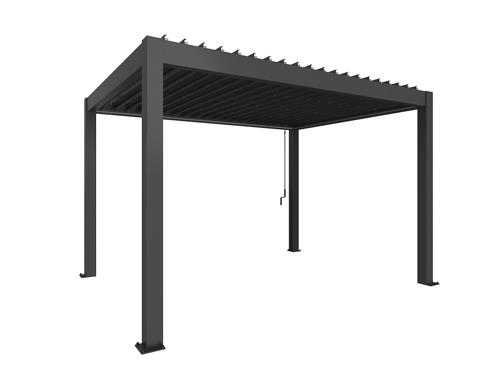 BIOHORTGARTE Pergola Gr. 4 x 3 dunkelgrau-metallic 16964494