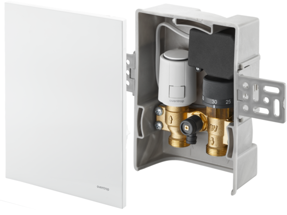Oventrop Unibox Temperaturregelung 1022737 R-Tronic weiß, für Raum und Rücklauf