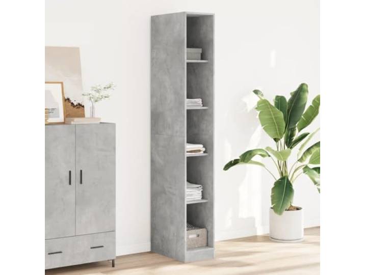 HKLGBVCR Kleiderschrank, grau, Beton, 30 x 50 x 200 cm, Holz aus Technik
