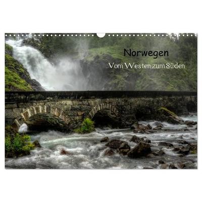 Norwegen - Vom Westen zum Süden (Wandkalender 2027 DIN A3 quer), CALVENDO Monatskalender
