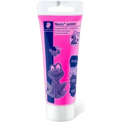 Noris, Künstlerfarbe + Bastelfarbe, Fingerfarben 6ST neon sortiert (75 ml)