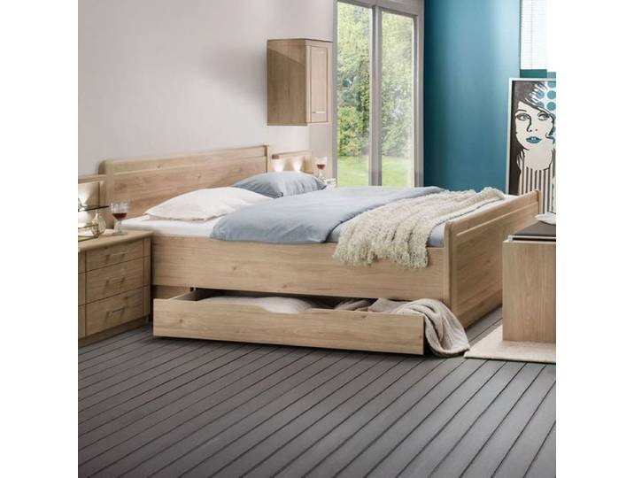 Bett Telford Komfort Eiche Dekor mit Schubkasten 180x200cm höhenverstellbar