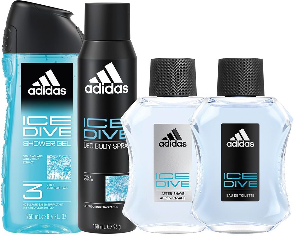 Coffret de plongée sous-marine Adidas 4 pièces