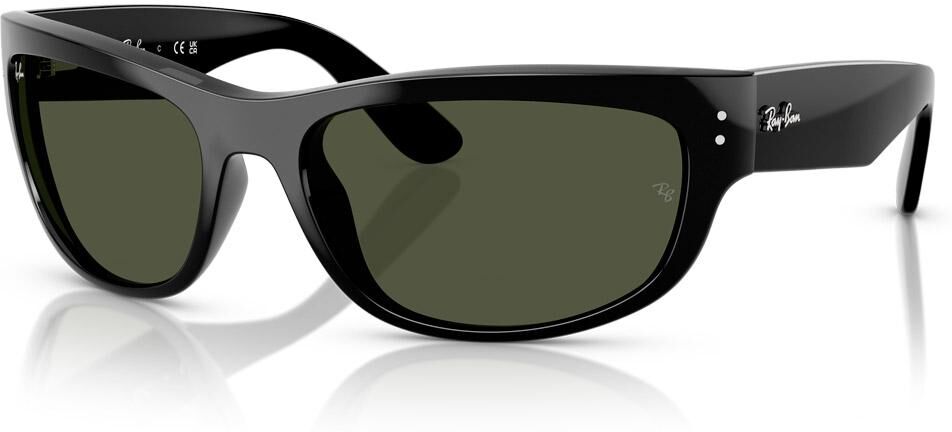 Ray Ban  - RB2289 Mega Balorama Polished Black Green G-15 - 63 - Lunettes de soleil