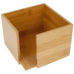 MONOUSO - Serviettenhalter Cocktail Aus Bambus 13,5x13,5x10cm (12 Stück)