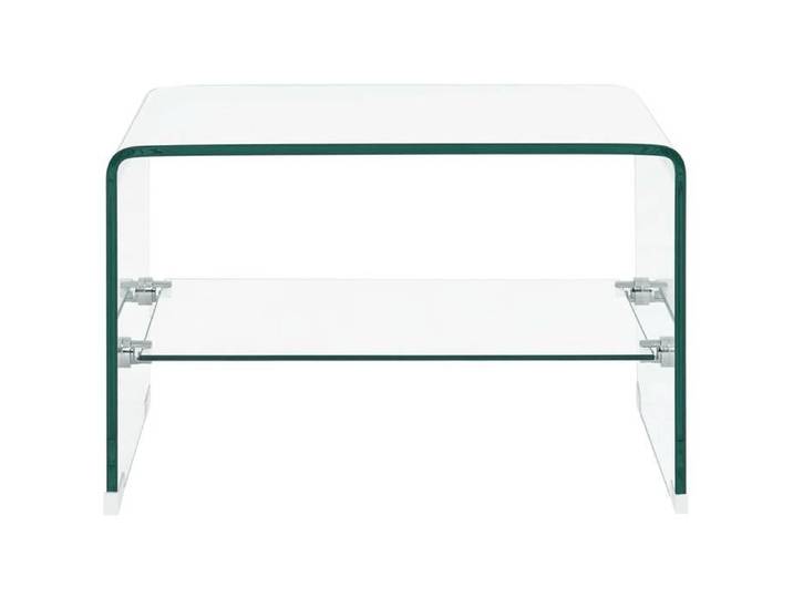 Table basse - CLOUD - Clair 50x45x33 cm Verre trempé - Pour Salon - 284744