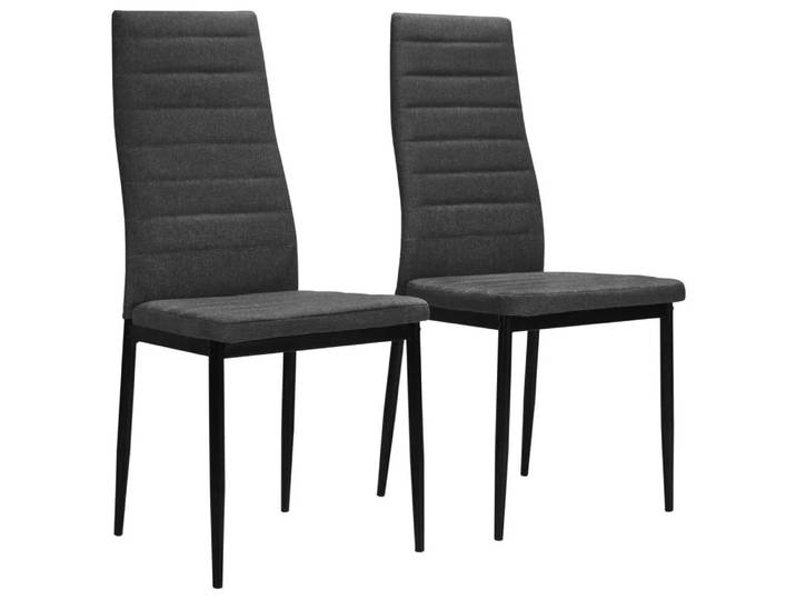 VidaXL - Esszimmerstuhl gewebe, One Size, Grau