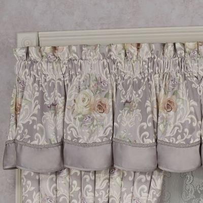 Touch of Class Romantica Scalloped Valance Wisteria 72 x 20, 72 x 20, Wisteria