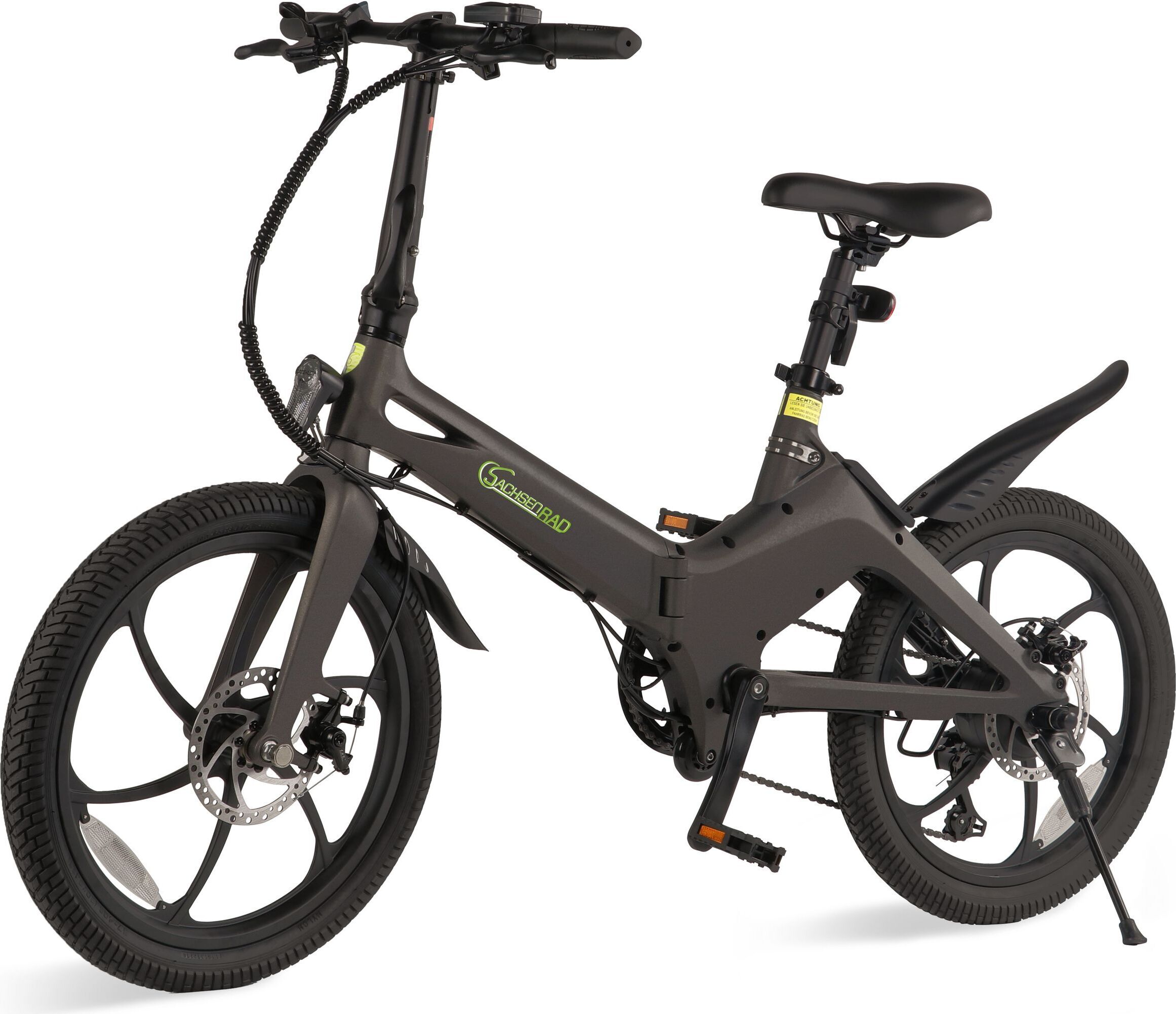 SachsenRAD E-Folding Race Bike F11 MagPuma mit Transporttasche IF Design Gewinner | Magnesiumrahmen nur 19Kg Ultraleicht | Ebike 20 Zoll klapprad Bike