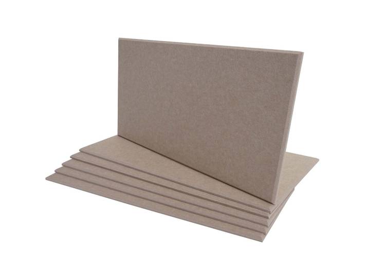 Jamb Akustikwandpaneel Braun Komplett-Set, Textil, 30x60x1 cm, Wandverkleidung, Akustikpaneele