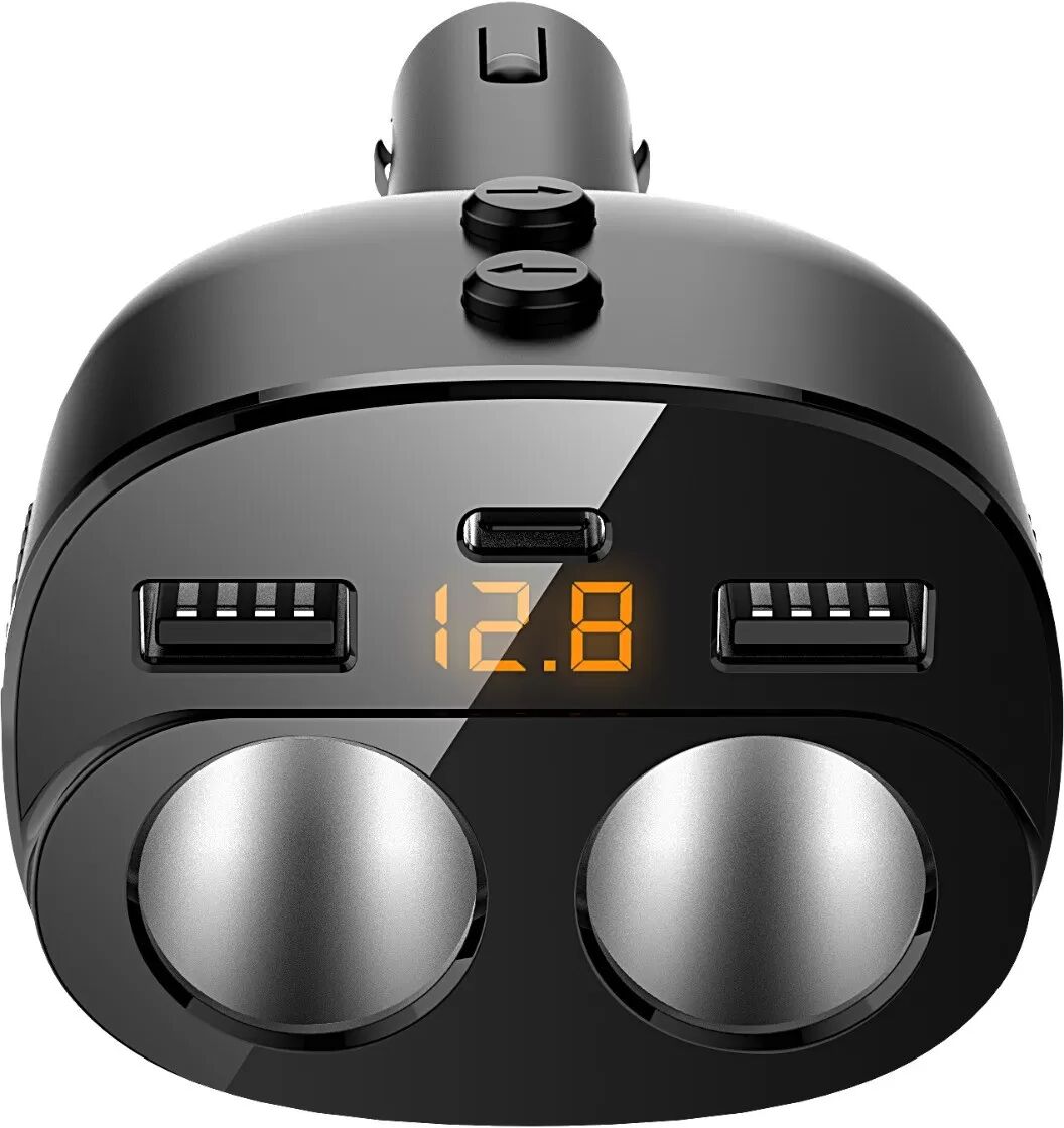INF PD18W+QC3.0 Dual-USB Autoladegerät mit LED Spannungsanzeige, 12-24V universeller Zigarettenanzünder-Splitter, eingebaute