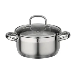 GSW Bratentopf FOGO mit Glasdeckel 20cm