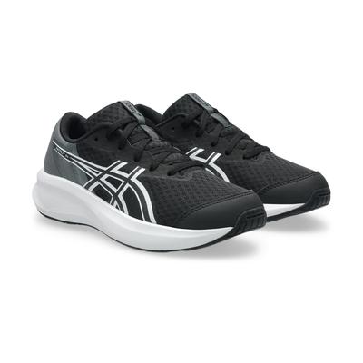 Laufschuh ASICS "PATRIOT 14 GS", Kinder, Gr. 39,5, schwarz-weiß (schwarz, weiß), Synthetik, Schuhe Laufschuh, für Kinder & Jugendliche
