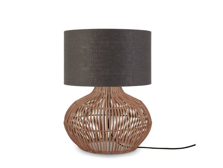 Lampe de table textile gris ø32cm