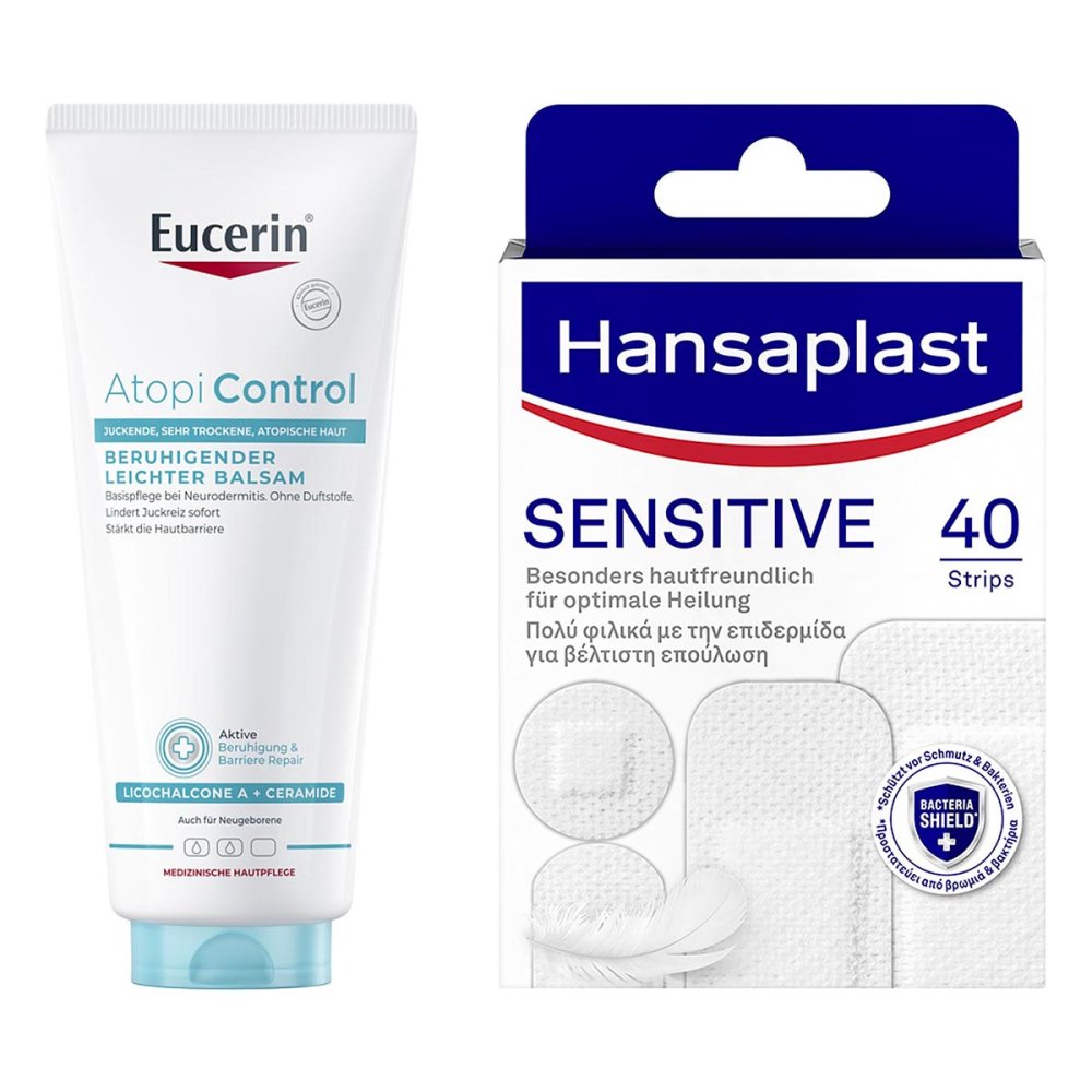 Eucerin Atopicontrol Balsam & Hansaplast Sensitive Pflaster 08108758