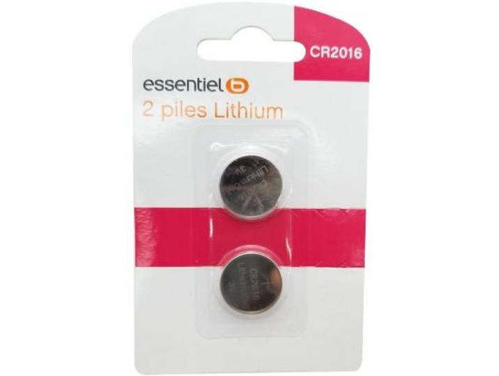 Essentielb - Pile Cr 2016 2 Piles Lithium