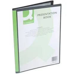 Sichtmappe Panorama, 20 Hüllen, schwarz Q-CONNECT KF01265