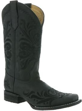 Corral Circle G L5464 - Womens 9.5 Black Boot Medium