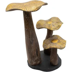 Large Golden Mushroom Art - 32cm - Natural