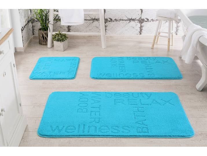 Tapis de bain Feeling 40 x 50cm Bleu/Bleu