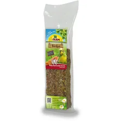 JR FARM Birdys Wellensittich (2 Stück) 130g Vogelsnack Honig-Austernschale-Karotte