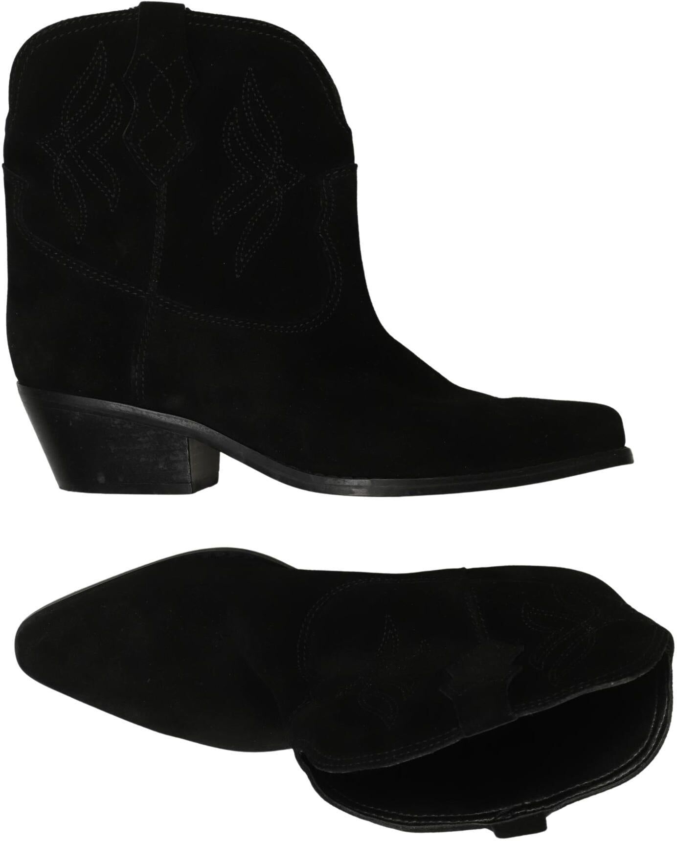 Nine West Damen Stiefelette, Schwarz, Gr. EU 37.5, kein / Etikett - Second Hand