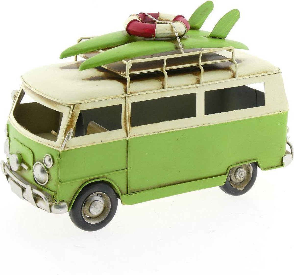 Metalen surfauto bus Groen voor volwassenen