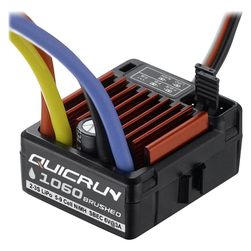 Hobbywing QuicRun 1060 Brushed Regler T-Stecker 60A für 1:10 (HW30120203)